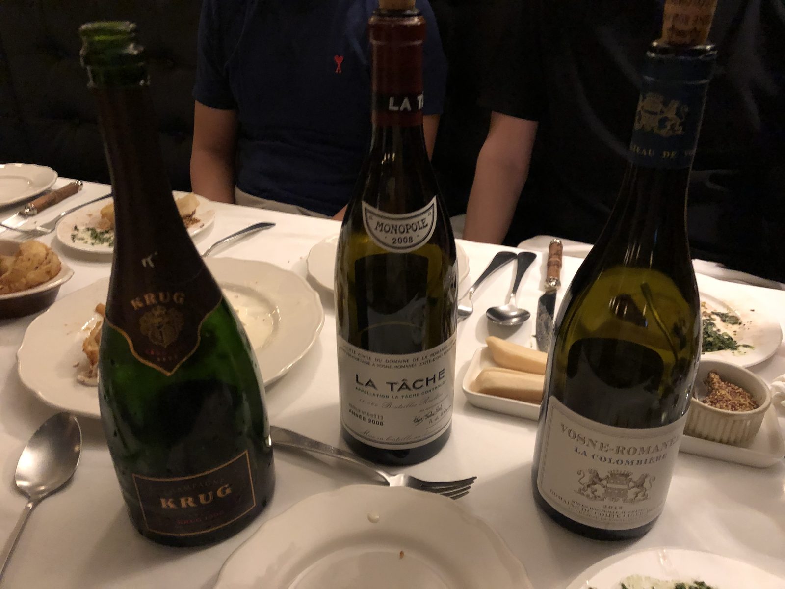The table