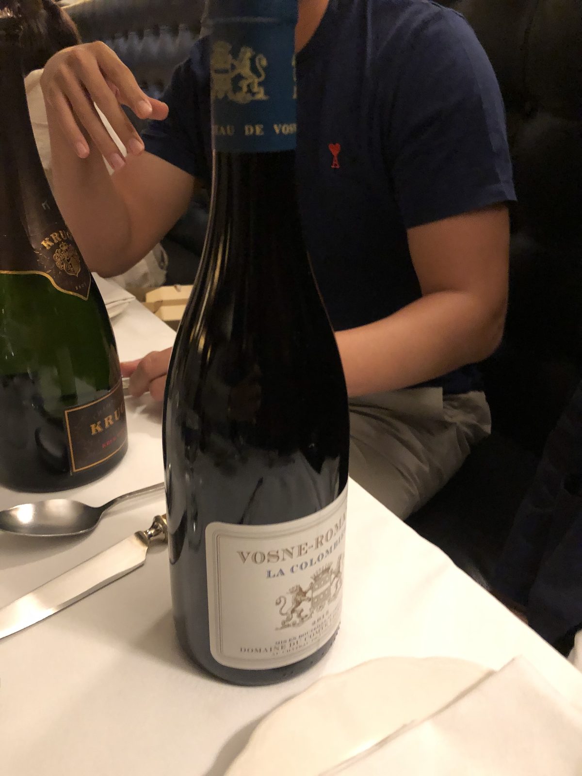 At the table