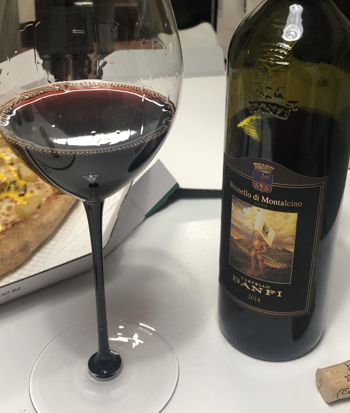 The bottle and the glass