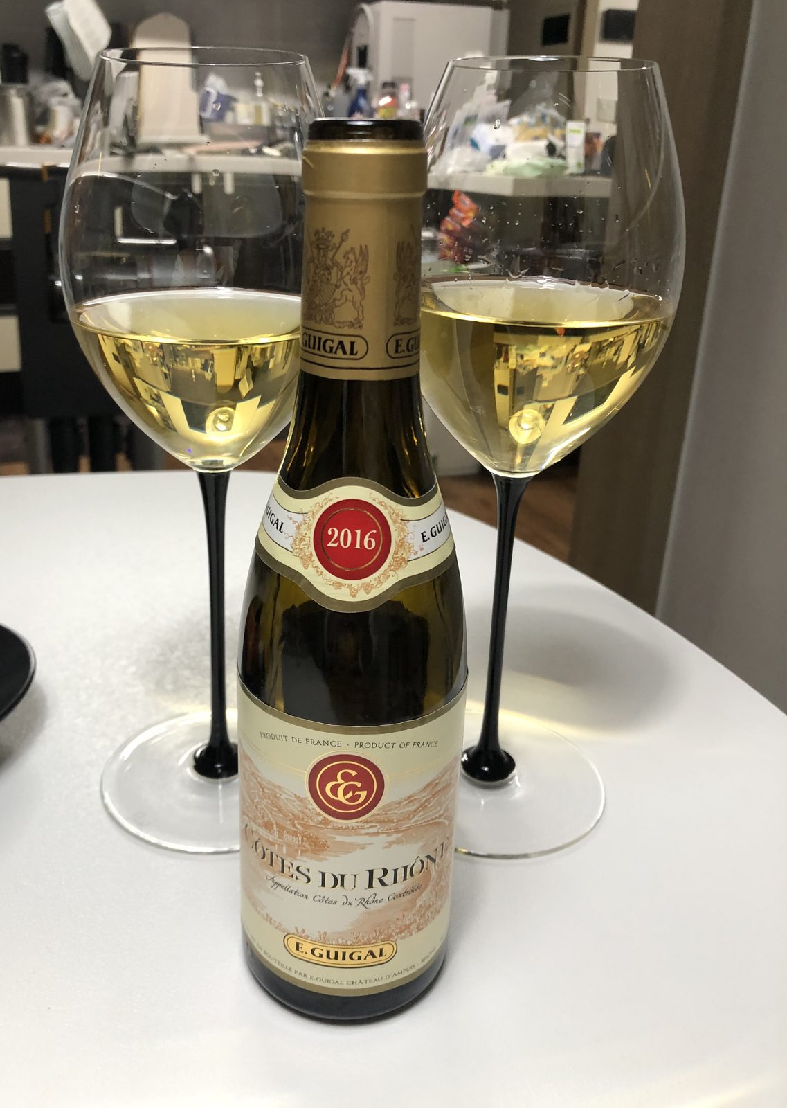 The second bottle of the evening