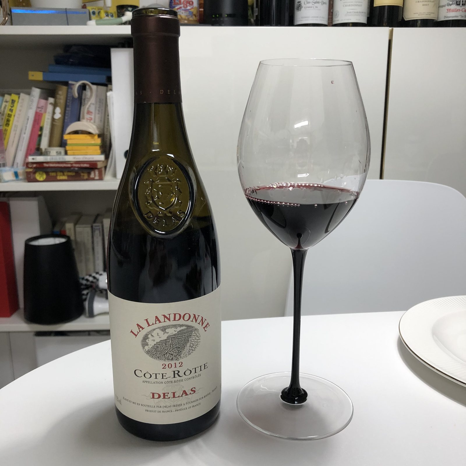 The Côte Brune parcel, poured