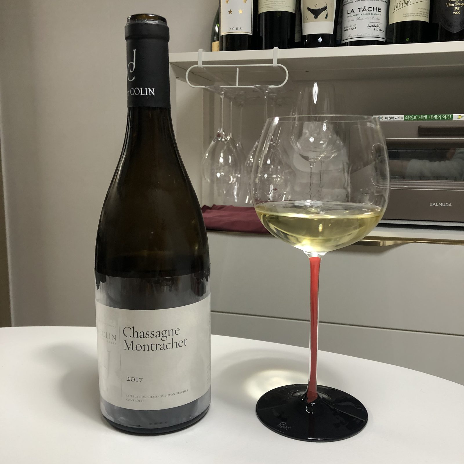 In the glass