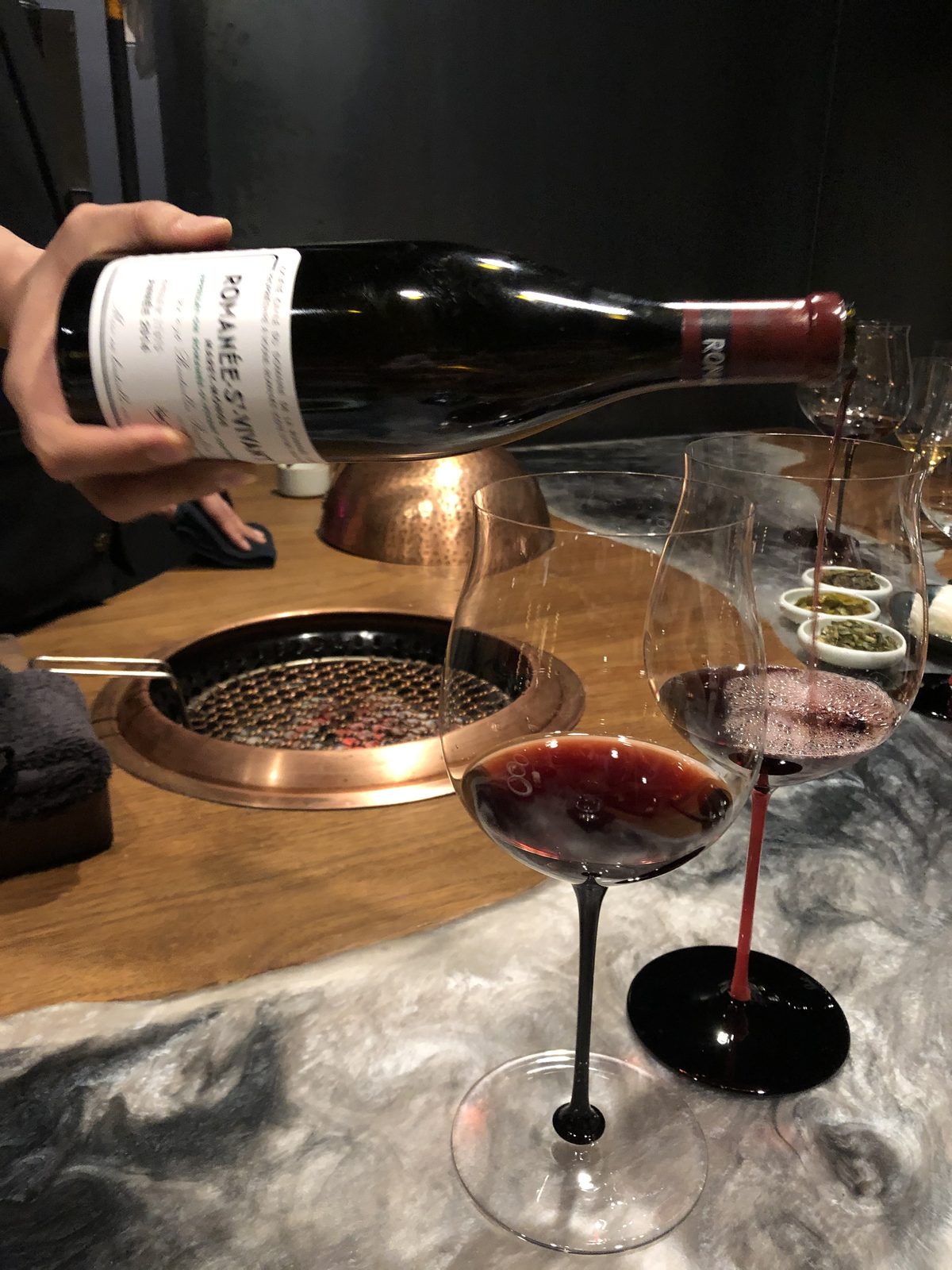 The pour