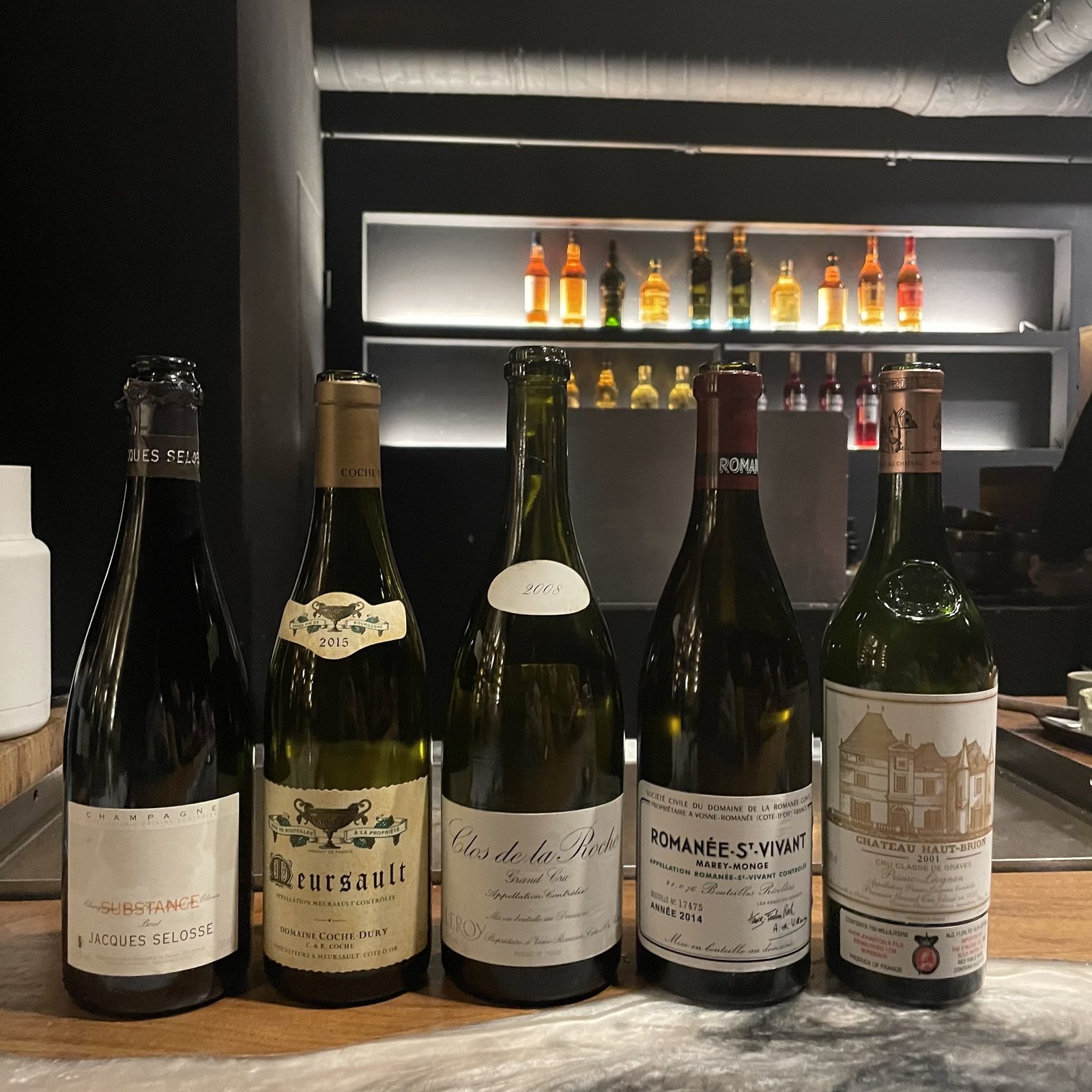 The table's lineup