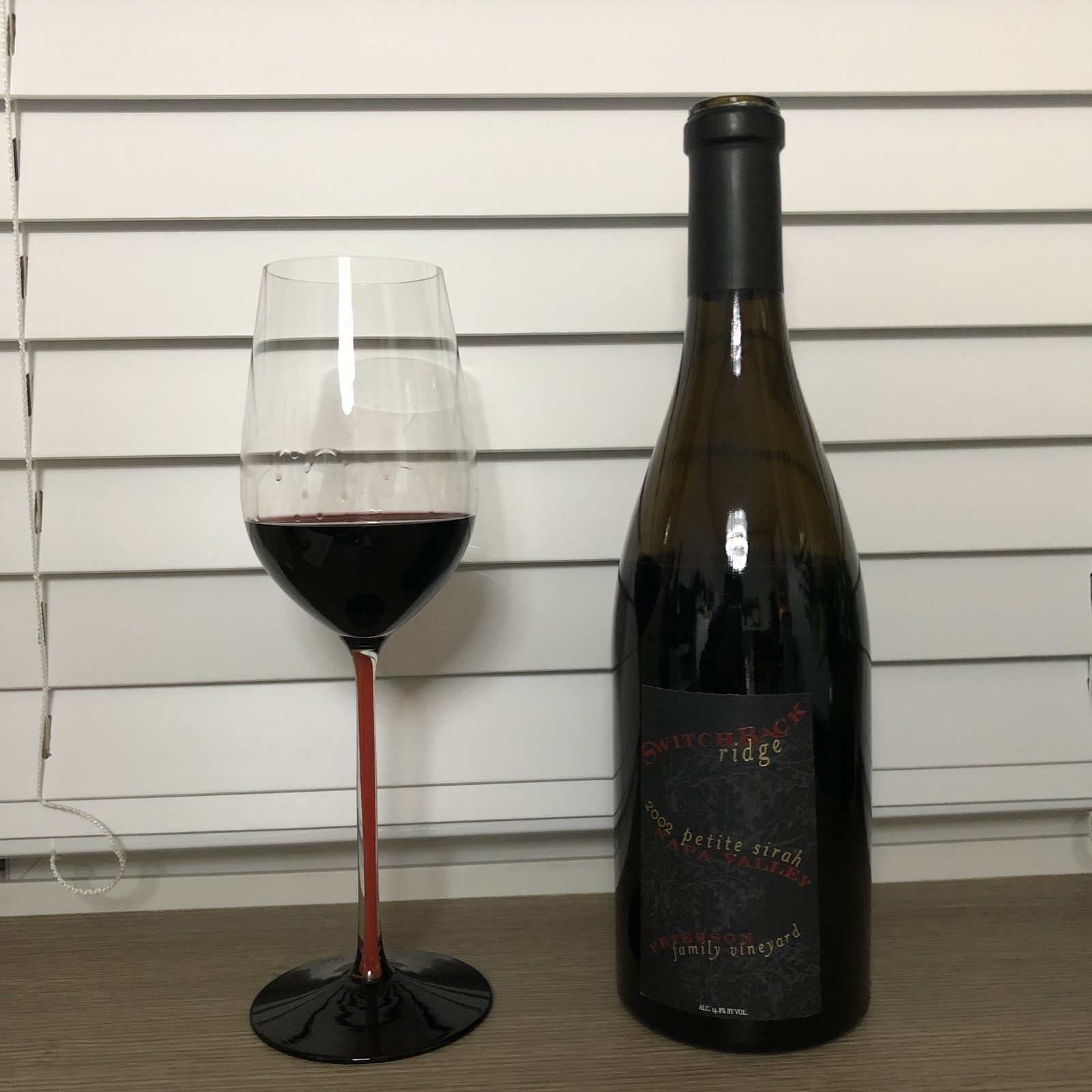 Switchback Ridge Petite Sirah Peterson Family Vineyard Napa Valley 2002