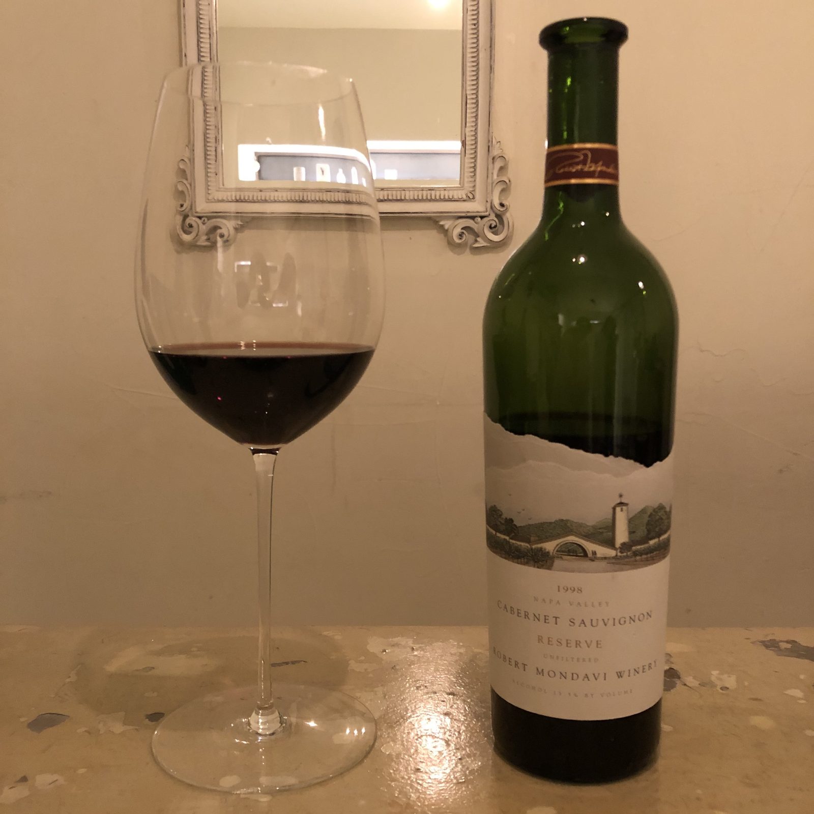 The bottle and the glass