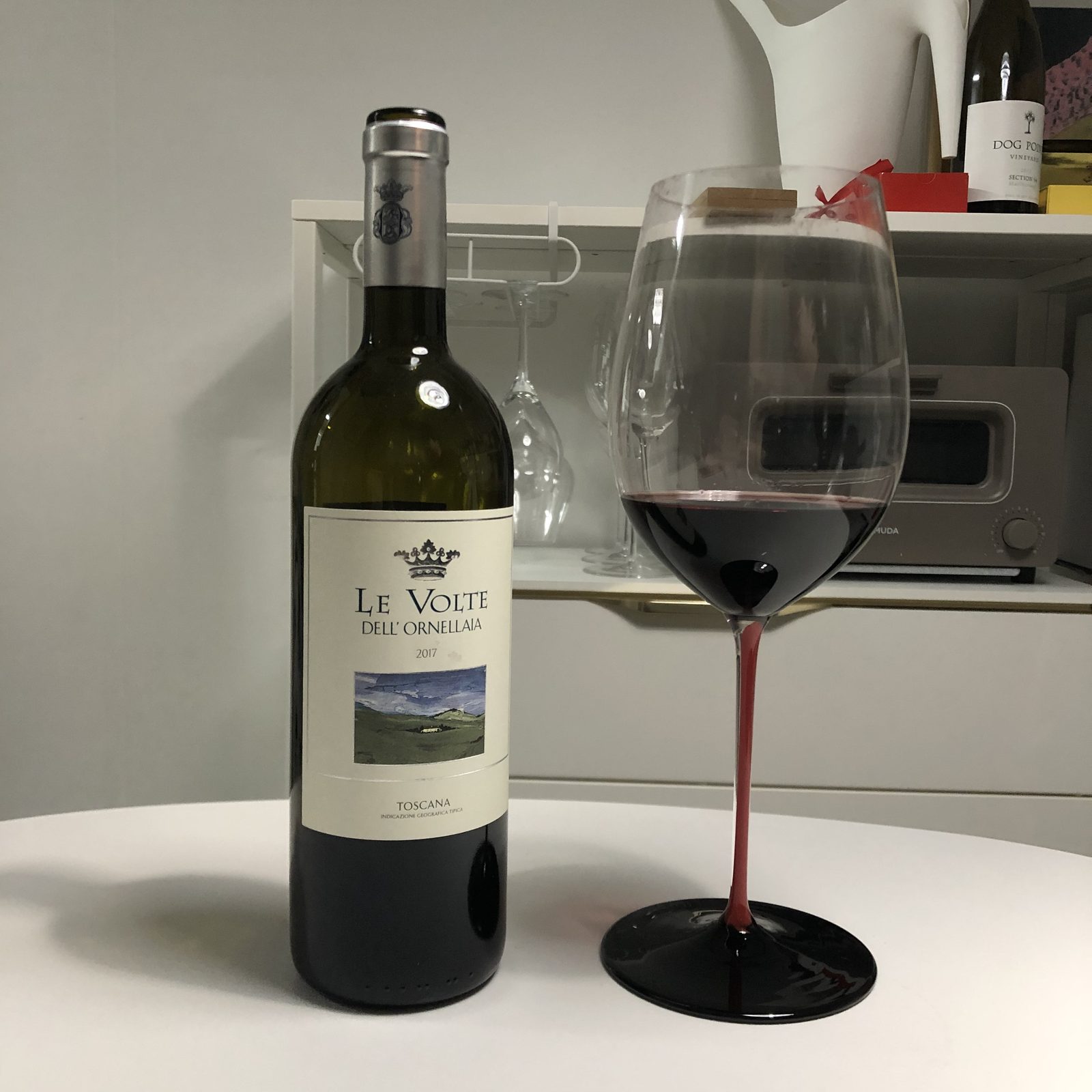 The bottle and the glass