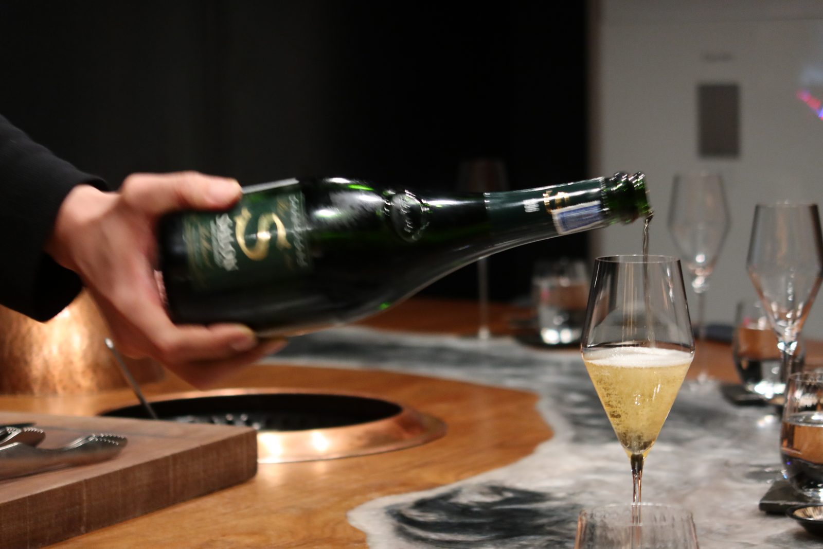 The pour