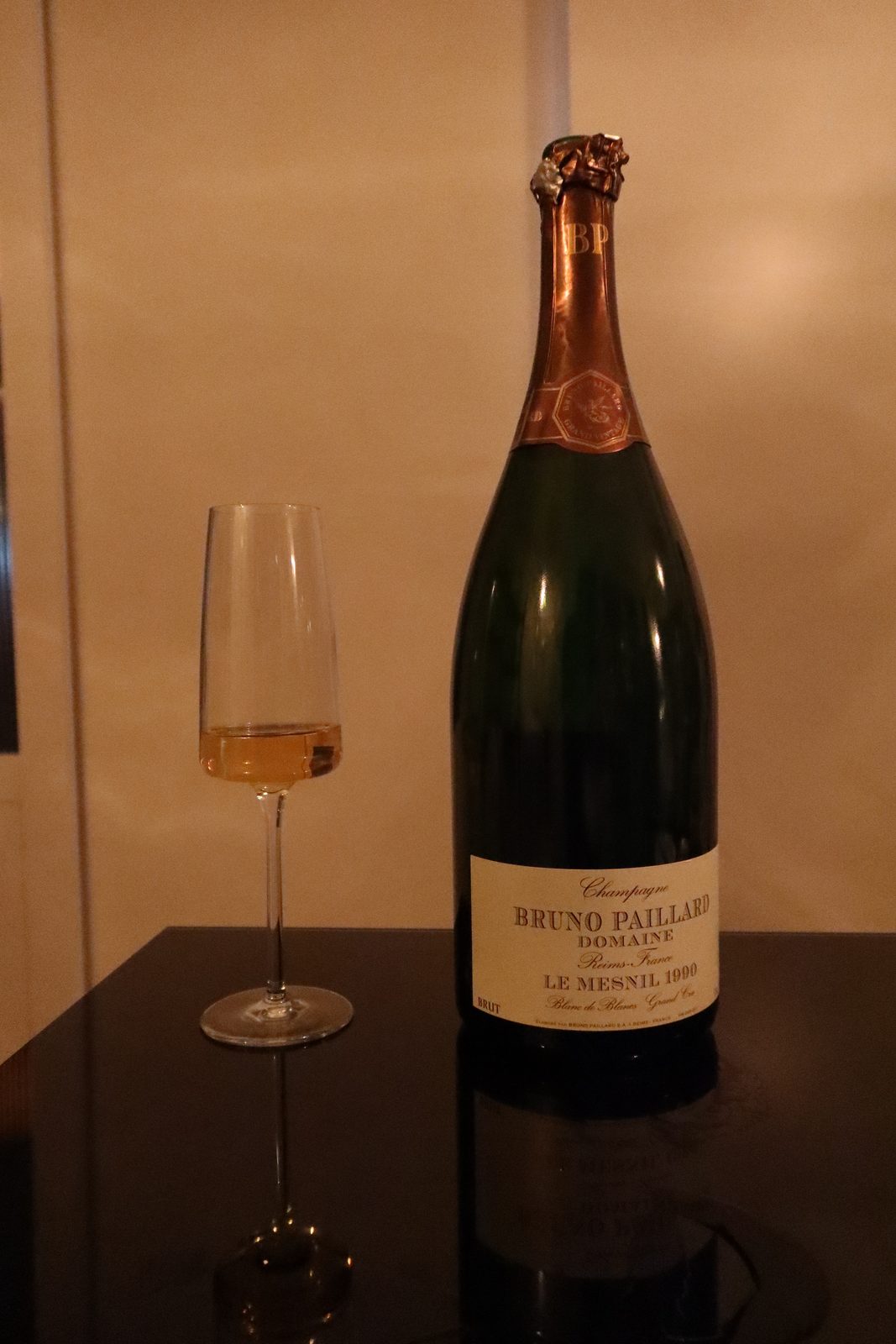 Bottle and glass