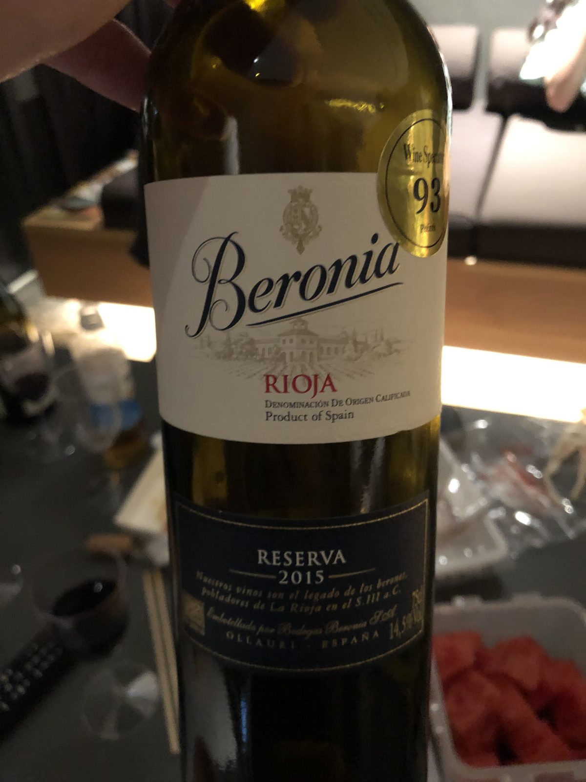 Beronia Rioja Reserva 2015