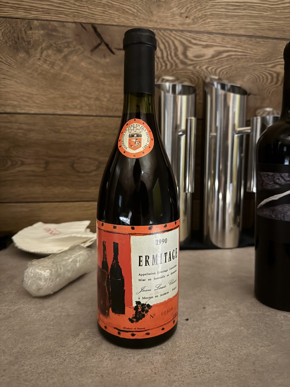The bottle before opening