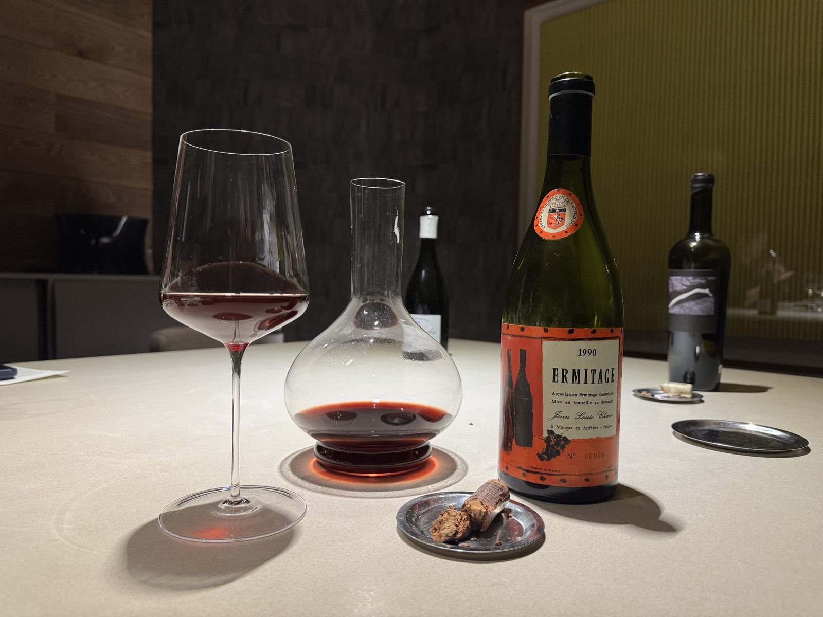 Glass and decanter