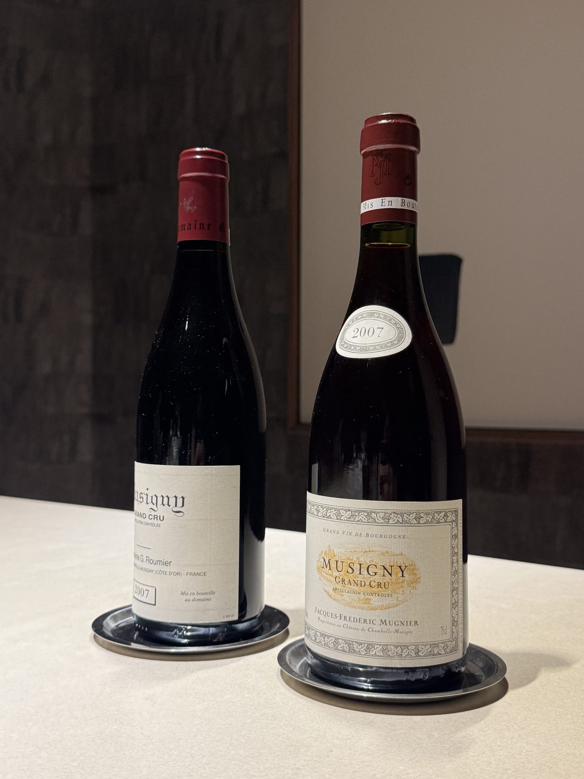 Musigny Grand Cru 2007 — Jacques-Frédéric Mugnier vs Domaine G. Roumier